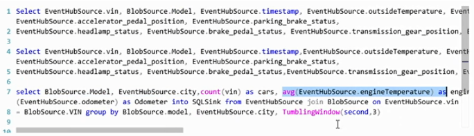 real time analytic query